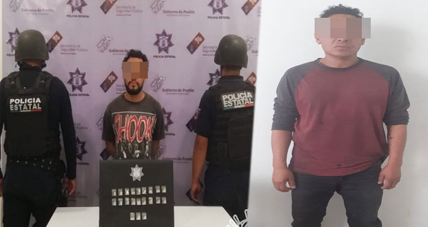 Detiene a 2 supuestos narcomenudistas en Tehuacán y Tlaltenango