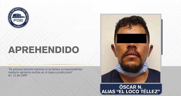 FGE detiene a “El Loco Téllez”, generador de violencia en San Martín