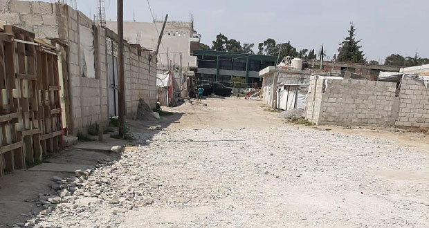 Comuna, sin pavimentar calles en la Gregorio de Gante: Antorcha