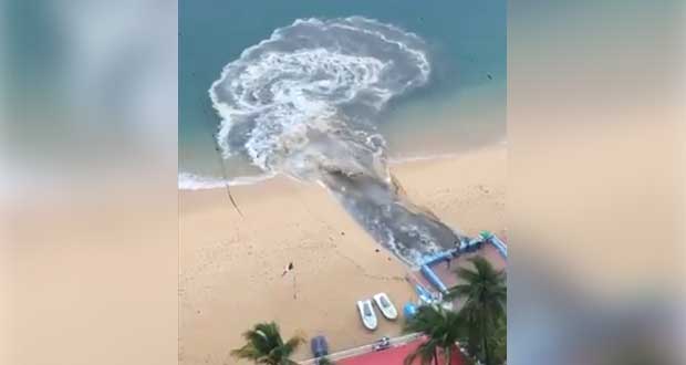 Conagua investiga vertimiento masivo de aguas residuales en Acapulco