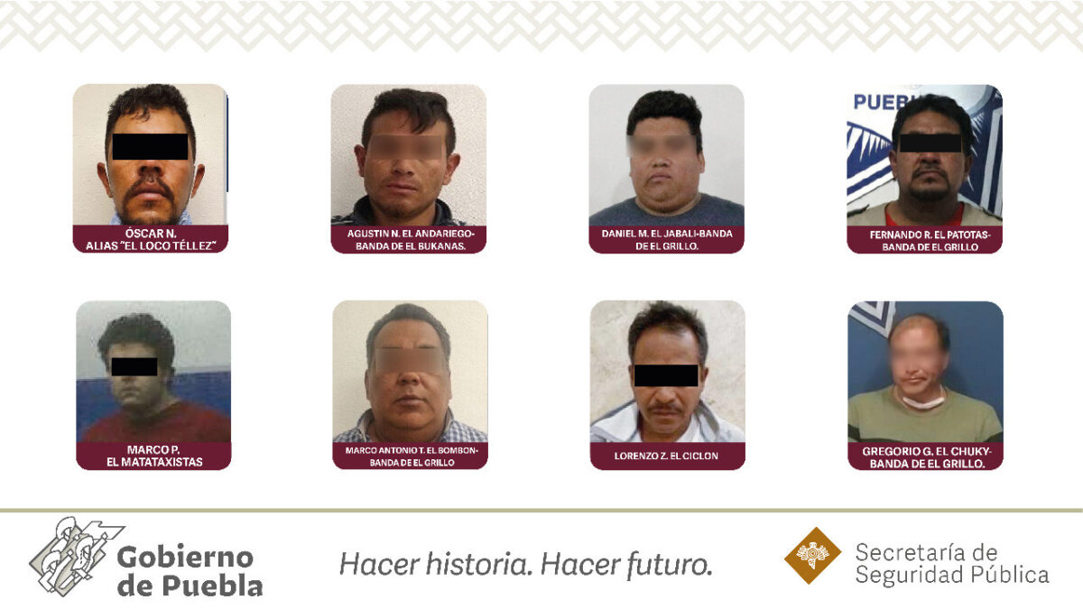 Trasladan a 14 reos en Puebla a penales federales por peligrosos