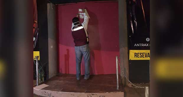 Ayuntamiento clausura centro nocturno por venta y consumo de alcohol