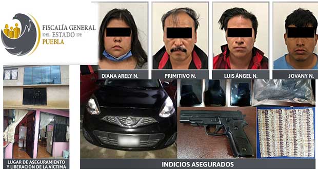 FGE rescata varón secuestrado y detiene a 4 personas en Edomex. Foto: Especial