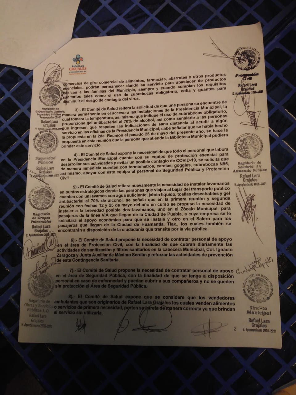 Edil de Grajales se niega a firmar acuerdo para atender Covid: regidores