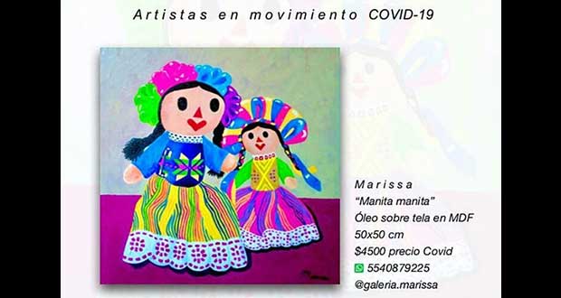 Con Movimiento Covid, pintores ofrecen obras creadas en la cuarentena
