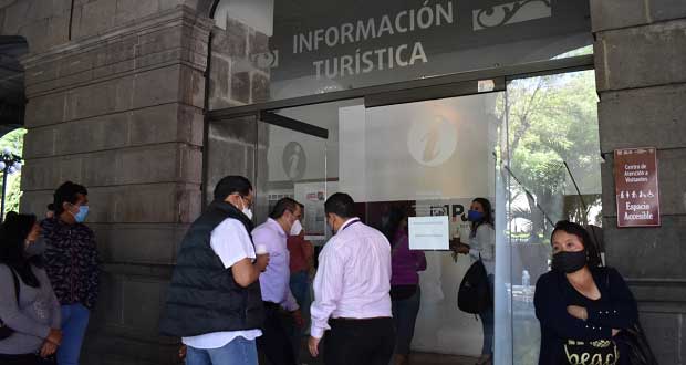 Ayuntamiento poblano adapta módulo de turismo a la nueva normalidad