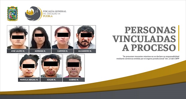 FGE procesa a 7 por posesión de droga, armas y equipo táctico