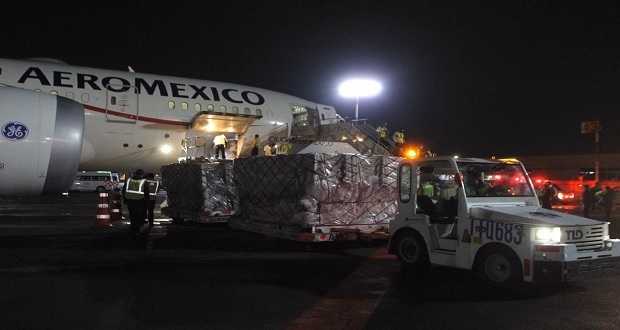 Sigue llegando ayuda de puente México-China para atender el Covid-19
