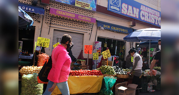 Consumo en mercados, importante para fortalecer economía de Puebla ante Covid
