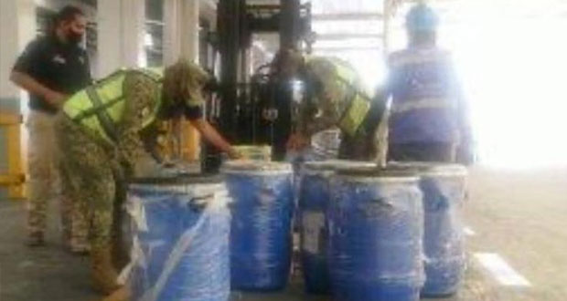 Decomisan 220 kilogramos de fentanilo procedentes de España en AICM