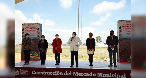 Colocan 1a piedra del mercado de San Andrés; invertirán 37 mdp