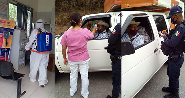 Comuna antorchista de Huitzilan refuerza medidas contra Covid