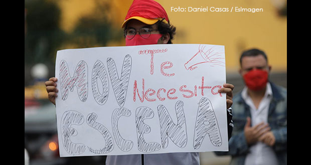 Artistas se manifiestan cerca de Casa Aguayo; gobierno dará apoyos