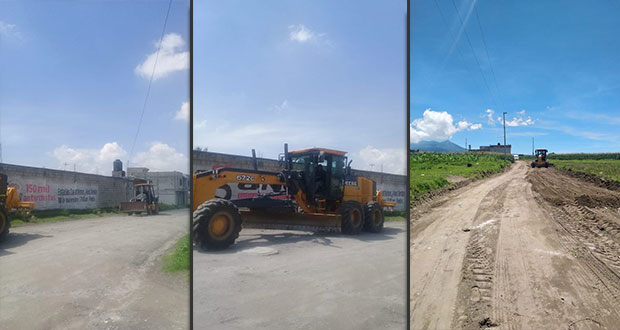Con ayuda de Antorcha, dan mantenimiento a calles de La Resurrección