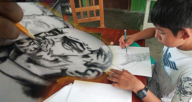 En Atlixco, dan curso de dibujo rumbo a concurso nacional de Antorcha
