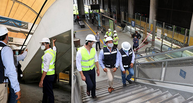 En diciembre estarán listas escaleras de paradero Juárez de RUTA