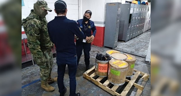 SAT y Marina decomisan 113.5 kilogramos de fentanilo AICM