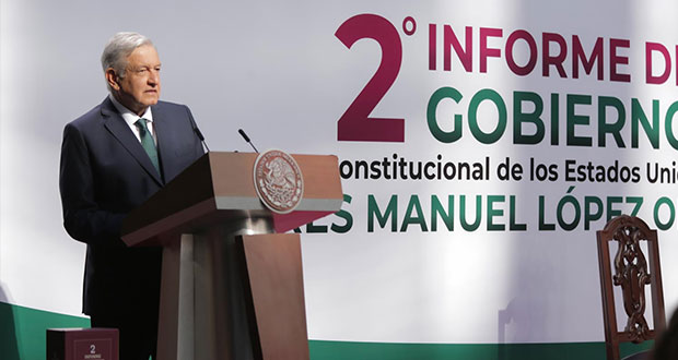 Se acabó la “robadera arriba”, pero aún falta: AMLO en 2do informe