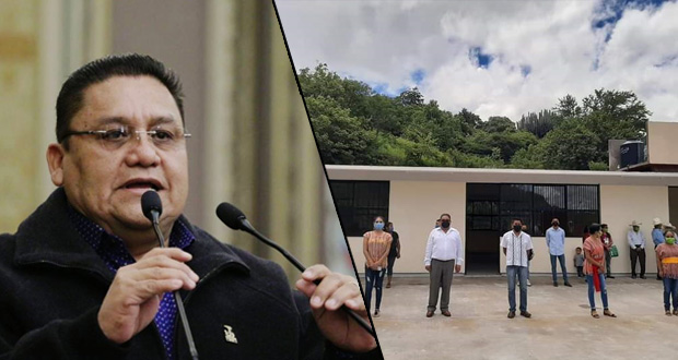 Diputado antorchista entrega Telebachillerato Comunitario en Tulcingo