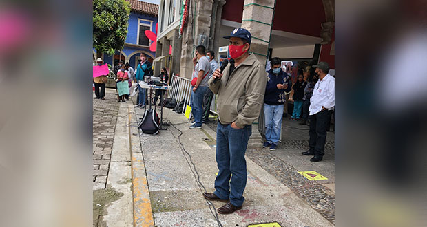 Antorcha reclama falta de obras a ayuntamiento de Huauchinango