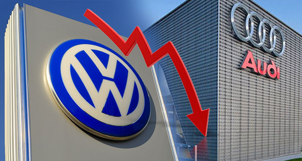 Cae 14% y 17% exportación de VW y Audi, ambos con producción de -4% hasta marzo