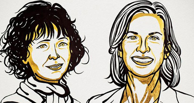 Ganan el Nobel de Química dos mujeres por investigaciones genéticas