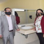 Tonantzin inaugura aula y baños en la secundaria Luis Enrique Erro