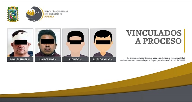 Vinculan a proceso a cuatro hombres por violencia familiar en Puebla