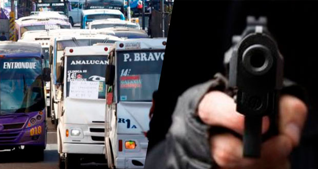 En Puebla, asaltos en transporte público y contra peatones aumentan casi 100%