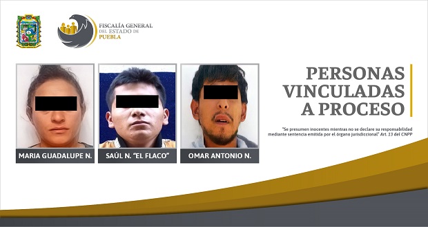 Van a prisión 3 personas detenidas con droga en Puebla