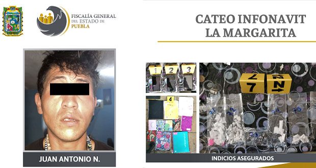 FGE catea domicilio en La Margarita y asegura droga; hay 1 detenido