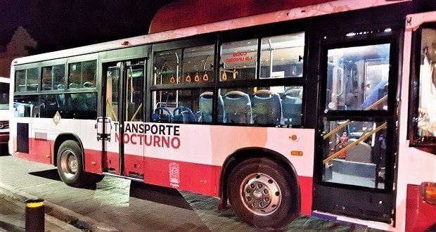Por El Buen Fin, reanudan transporte nocturno en Puebla capital