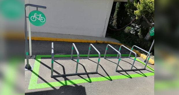 Instalan 15 biciestacionamientos en escuelas de Puebla