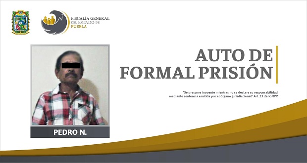 Dan auto de formal prisión a sujeto por volar a su nieta