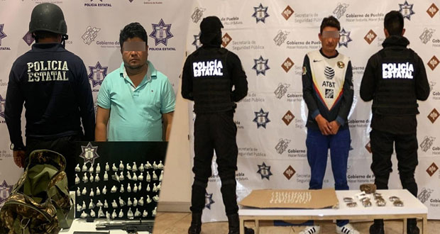 Capturan a líder de banda en Ajalpan y a narcovendedor