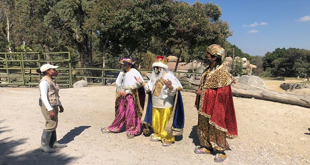 Reyes Magos vacacionan en destinos turísticos de Puebla capital