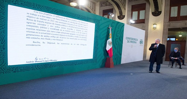 En carta, AMLO pide a rey de España reconocer agravios de Conquista