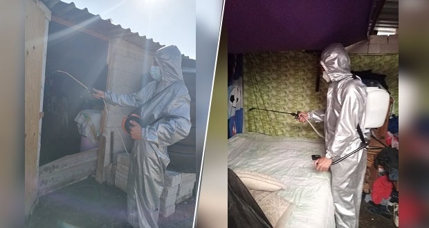 Antorcha realiza campañas de sanitización en colonias populares
