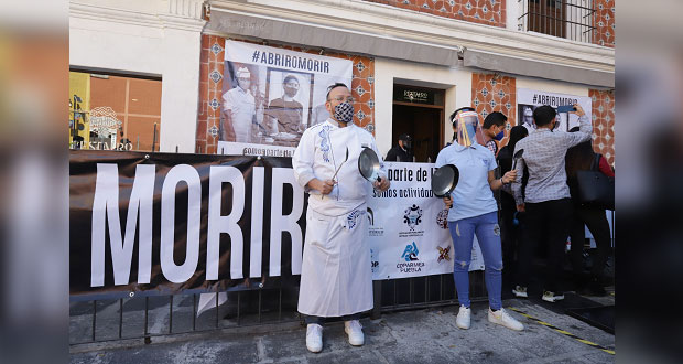Cierran 290 restaurantes de Puebla por nuevo confinamiento; exigen apertura