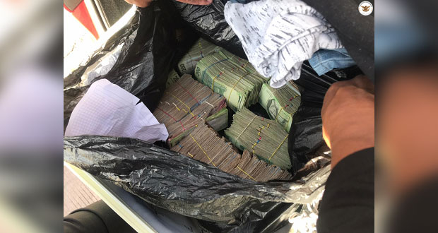 En Huejotzingo, Guardia Nacional detiene a sujeto con 2 mdp