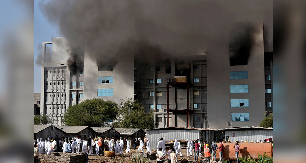 En India, incendio en sede donde elaboran vacunas deja 5 muertos