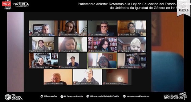Especialistas participan en Parlamento Abierto sobre Ley de Educación 