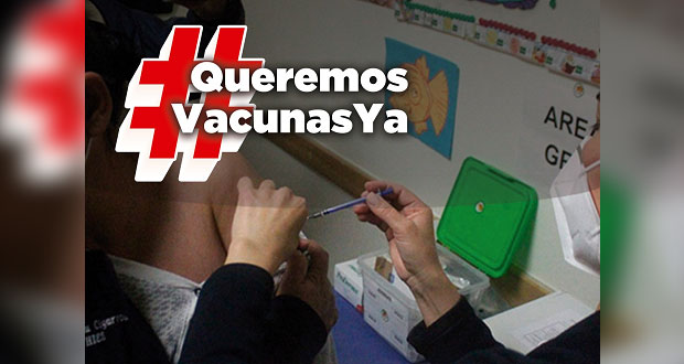 Piden en redes sociales vacunas contra Covid-19 en Puebla