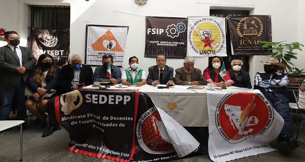 Crean Frente Sindical Poblano para trabajadores afectados por Covid