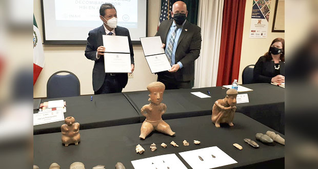 Estados Unidos repatria a México 280 piezas prehispánicas