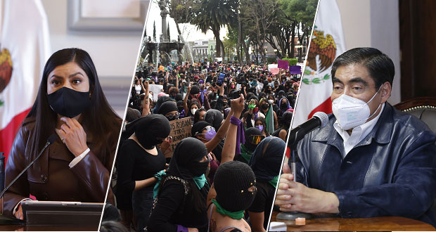Opiniones encontradas de Barbosa y Rivera por marcha del 8M
