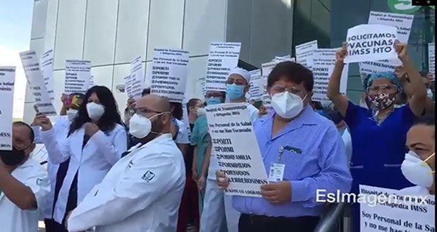 Personal de Ortopedia del IMSS exige vacuna Covid; "han muerto compañeros"