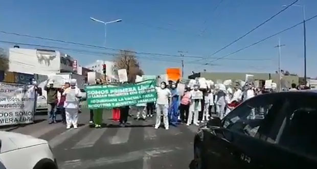 Vuelven a protestar en Ortopedia de IMSS por falta de cunas contra Covid