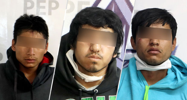 Detienen a 3 de "Los Guzmán", ligados a robos en Acajete y Amozoc