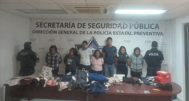 Detienen a 7 por asalto a Coppel en San Martín Texmelucan